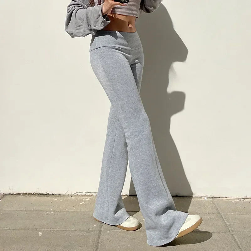 Low-Waisted Flare Pants