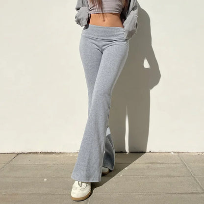 Low-Waisted Flare Pants