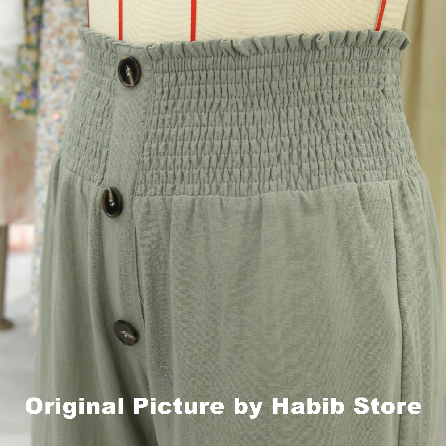 Summer Cotton Linen Wide-Leg Pants